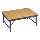 Camp Active Campingtafel | Camp Active | 75 x 55 x 71 cm (Verstelbaar, Bamboe en aluminium) 871125255686 K170105172 - 2