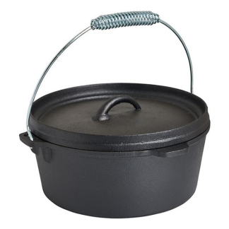 Cast Iron Dutch Oven | Cast Iron | Ø 25 x 11 cm (4 liter, Gietijzer) 23460424 K170105217 - 1