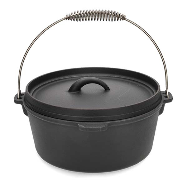 Cast Iron Dutch Oven | Cast Iron | Ø 25 x 11 cm (4 liter, Gietijzer) 23460424 K170105217 - 1