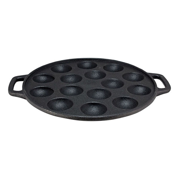 Cast Iron Poffertjesplaat | Cast Iron | Ø 25 cm (Voor 15 poffertjes, Gietijzer) 23460093 K170105223 - 1
