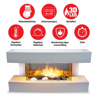 Classic Fire Sfeerhaard | Alpina (2000W, Met schouw, Ruimtes tot 20 m²) 871125224943 K170101242 - 5