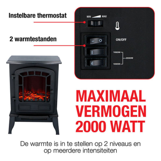 Classic Fire Sfeerhaard | Classic Fire  (1000/2000W, Vrijstaand, Ruimtes tot 22 m²) 871125222417 K170101196 - 3