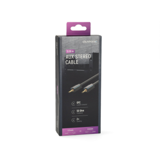 Clicktronic 3.5 mm jack kabel | Clicktronic | 5 m (Stereo, Verguld) 70480 K010214409 - 6