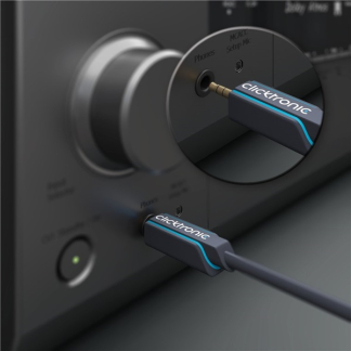 Clicktronic 3.5 mm jack kabel | M ↔ M | Clicktronic | 1 meter (Stereo, Verguld, 3-polig) 70476 K010214406 - 5