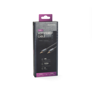 Clicktronic 3.5 mm jack kabel | M ↔ M | Clicktronic | 1 meter (Stereo, Verguld, 3-polig) 70476 K010214406 - 6