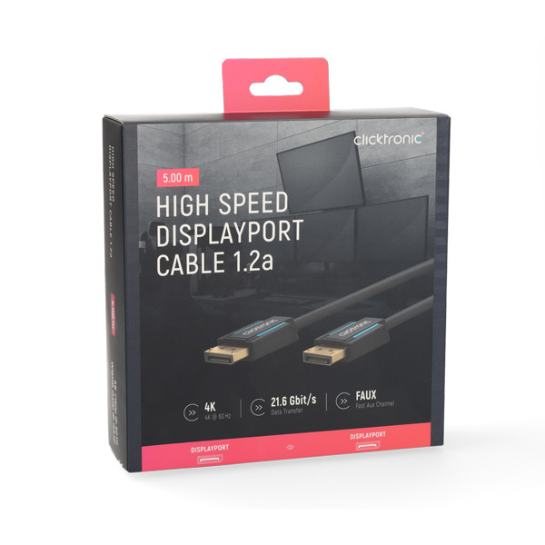 Clicktronic DisplayPort kabel 1.2 | Clicktronic | 5 meter (4K@60Hz) 70713 K010214403 - 6