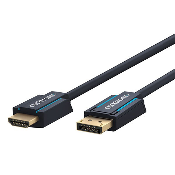 Clicktronic DisplayPort naar HDMI kabel | Clicktronic | 2 meter (4K@60Hz) 44924 K010214392 - 1