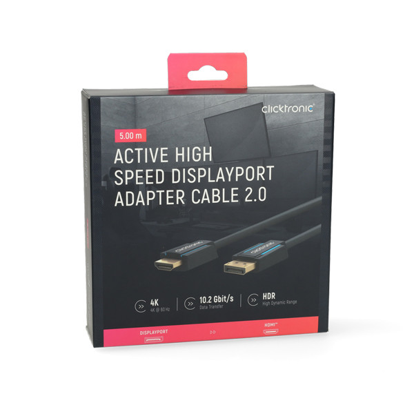 Clicktronic DisplayPort naar HDMI kabel | Clicktronic | 5 meter (4K@60Hz) 44926 K010214394 - 8