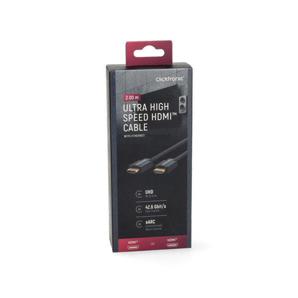 Clicktronic HDMI kabel 2.1 | Clicktronic | 2 meter (8K@60Hz, HDR, Premium gecertificeerd) 40990 K010214388 - 6