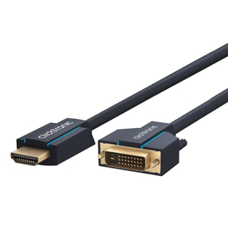 Clicktronic HDMI naar DVI kabel | Clicktronic | 1 meter (DVI-D, Dual Link, 100% koper, Verguld) 70340 K010214389 - 1