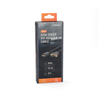 Clicktronic HDMI naar DVI kabel | Clicktronic | 1 meter (DVI-D, Dual Link, 100% koper, Verguld) 70340 K010214389 - 7
