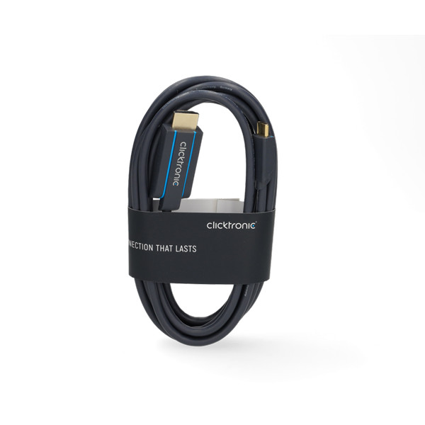 Clicktronic USB C naar HDMI kabel | Clicktronic | 2 meter (4K@60Hz, Verguld) 44929 K010214411 - 2
