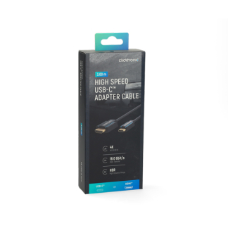 Clicktronic USB C naar HDMI kabel | Clicktronic | 3 meter (4K@60Hz, Verguld) 44930 K010214412 - 7