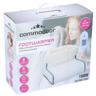 Commodoor Voetenwarmer | Commodoor | 30 x 23 x 30 centimeter (Elektrisch, 100W, 2 verwarmingsstanden, Wit) 425162920422 K170101217 - 1
