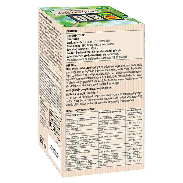 Compo Bladluis bestrijding | Compo | Bio Insect Stop | 250 ml (Concentraat) 2351302003 A170501697 - 2