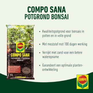 Compo Bonsai potgrond | Compo | Sana | 5 liter (Meststof) 1160222017 K170116047 - 2