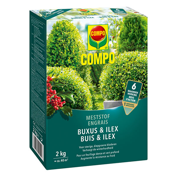 Compo Buxus en ilex mest | Compo | 2 kg (Hersluitbaar) 1572612017 2561302017 K170116277 - 1