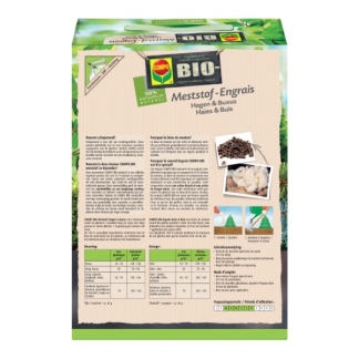 Compo Buxus, hagen en coniferen mest | Compo | 3.5 kg (Organisch, Hersluitbaar) 2037502017 K170116093 - 2
