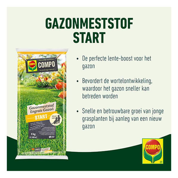 Compo Gazonmest | Compo | 5 kg (100 m², Start) 2638502017 K170115945 - 2