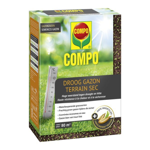 Compo Graszaad droogte | Compo | 80 m² (Strooidoos, 2 kg) 2387802017 K170116057 - 1