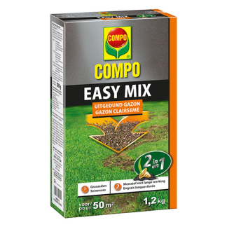 Compo Graszaad herstel | Compo | 50 m² (2-in-1, Meststof, Strooidoos, 1.2 kg) 1026502017 K170116055 - 1
