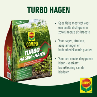 Compo Hagen en coniferen mest | Compo | 4 kg (Hersluitbaar) 2246602017/2246602017 K170116271 - 2