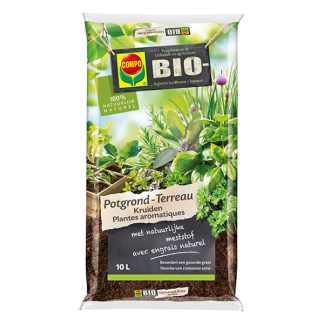 Compo Kruiden potgrond | Compo | 10 liter (Bio-label, Organisch) 1062301017 K170116080 - 1