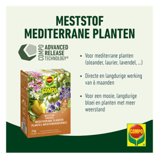 Compo Mediterrane planten mest | Compo | 2 kg (65 m²) 2615302017 K170115950 - 2