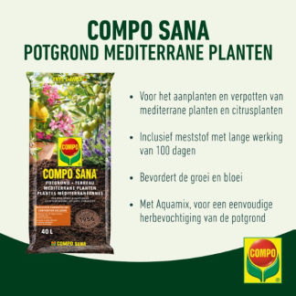 Compo Mediterrane potgrond | Compo | Sana | 40 liter 1124824017 K170505136 - 2