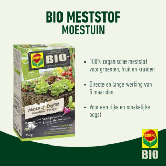 Compo Moestuinmest | Compo | 0.75 kg (Organisch, Hersluitbaar) 2026702017 K170116090 - 2