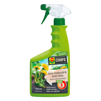 Compo Onkruidverdelger en mos verwijderaar | Compo | 7.5 m² (Gebruiksklaar, 750 ml) 2651602003 K170116064