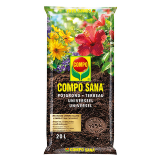 Compo Potgrond | Compo | Sana | 20 liter (Universeel, Meststof) 1114224017 K170116263 - 1
