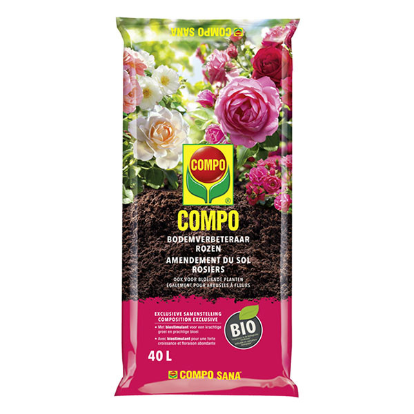 Compo Rozen en bloeiende planten bodemverbeteraar | Compo | 40 liter (Bio-label) 2633104017 K170115940 - 1