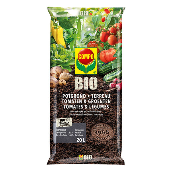 Compo Tomaten en groenten potgrond | Compo | 20 liter (Organisch) 2179708017 K170115762 - 1