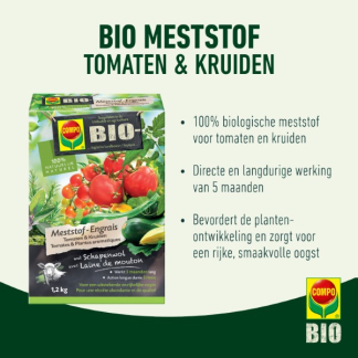 Compo Tomaten en kruiden mest | Compo | 1.2 kg (Organisch, Hersluitbaar) 2037302017 K170116091 - 3
