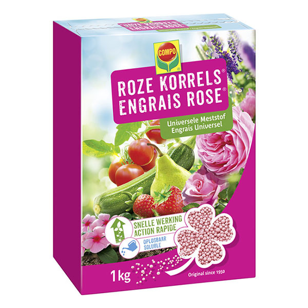 Compo Tuinmest | Compo | 1 kg (Roze korrel, Universeel) 2352002017 K170115947 - 1