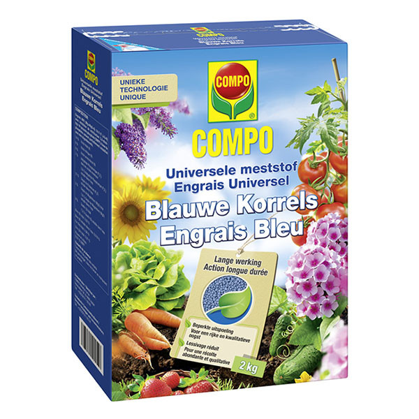 Compo Tuinmest | Compo | 2 kg (Blauwe korrel, Universeel) 1318202017 K170115949 - 1