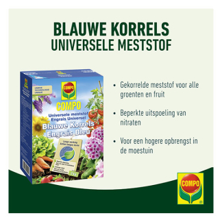 Compo Tuinmest | Compo | 2 kg (Blauwe korrel, Universeel) 1318202017 K170115949 - 2