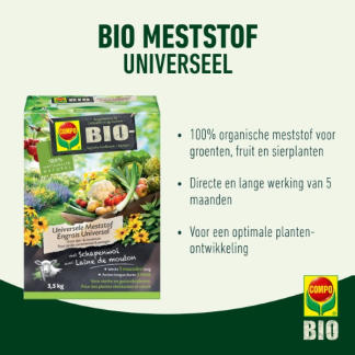Compo Tuinmest | Compo | 3.5 kg (Universeel, Organisch, Hersluitbaar) 2037702017 K170116096 - 3