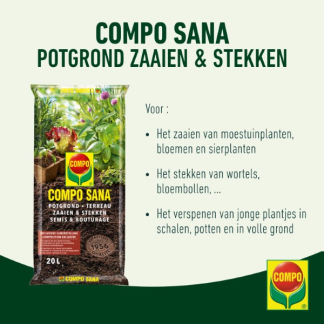 Compo Zaai- en stekgrond | Compo | Sana | 20 liter 1154124017 K170115772 - 2