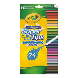 Crayola Stiften | Crayola | 24 stuks (Waterbasis, Superpunt) 2000230 K071000012 - 2