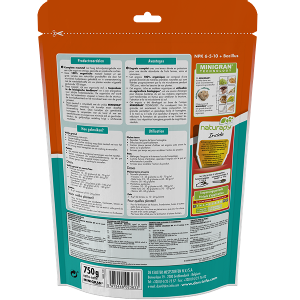 DCM Aardbeien en kleinfruit mest | DCM | 1.5 kg (20 m², Organisch, Bio-label) 1003427 K170505062 - 6