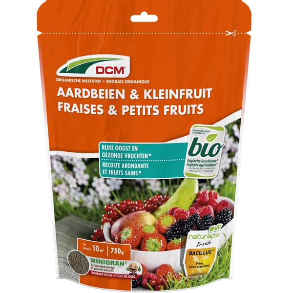 DCM Aardbeien en kleinfruit mest | DCM | 1.5 kg (20 m², Organisch, Bio-label) 1003427 K170505062 - 2