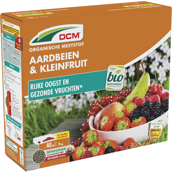 DCM Aardbeien en kleinfruit mest | DCM | 3 kg (40 m², Organisch, Bio-label) 1003442 K170505063 - 1
