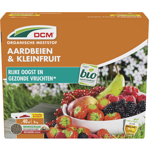 DCM Aardbeien en kleinfruit mest | DCM | 3 kg (40 m², Organisch, Bio-label) 1003442 K170505063 - 2
