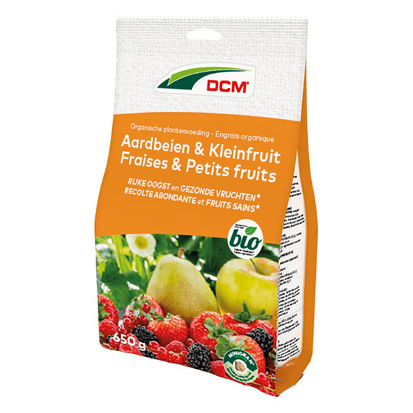 DCM Aardbeien en kleinfruit mest | DCM | 650 gram (8 m², Organisch, Bio-label) 1007575 K170115928 - 2