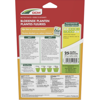 DCM Bloeiende planten mest | DCM | 25 stuks (Staafjes, Bio-label) 1002833 K170505106 - 