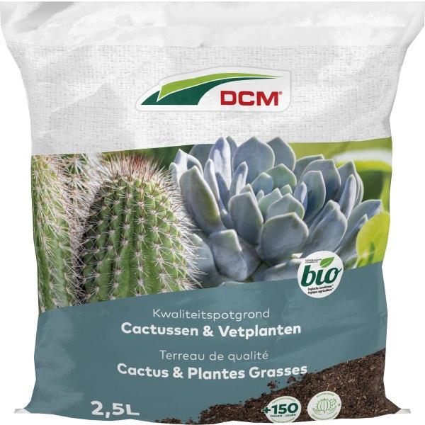 DCM Cactus en vetplanten potgrond | DCM | 2.5 L (Bio-label) 1004470 K170505120 - 2