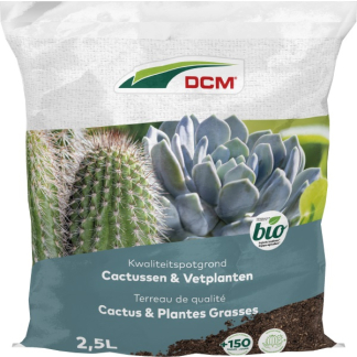 DCM Cactus en vetplanten potgrond | DCM | 2.5 L (Bio-label) 1004470 K170505120 - 2