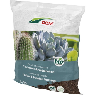 DCM Cactus en vetplanten potgrond | DCM | 2.5 L (Bio-label) 1004470 K170505120 - 3